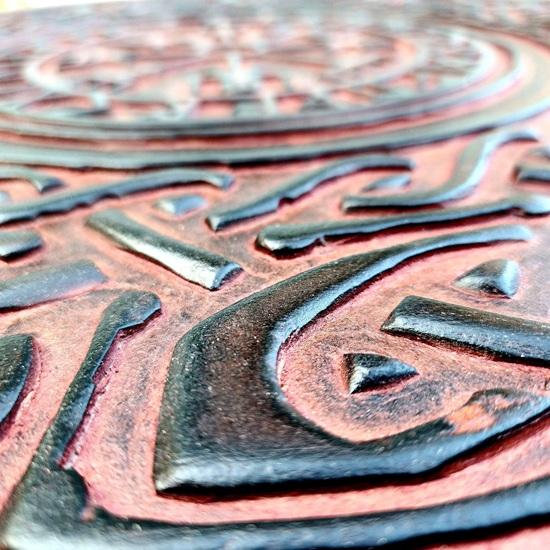 Viking Vegvisir Shield Engraved Wooden, Celtic Design 60.96 Cm Wall Decor Home Office Decor Christmas Wedding Anniversary Gift