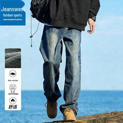 Jeanswest Men's Straight Fit Outdoor Jeans