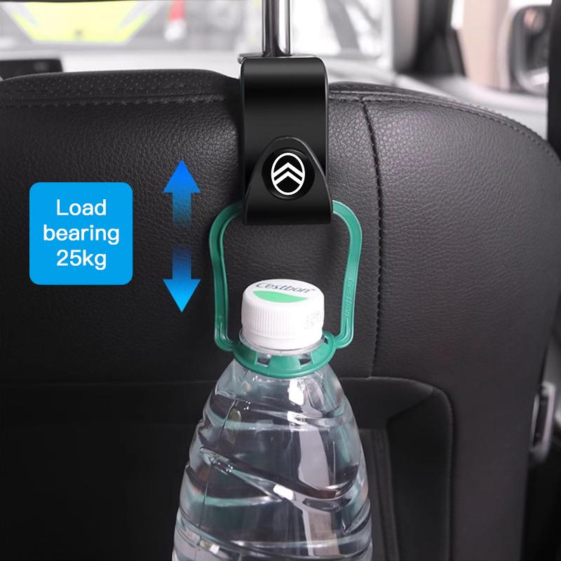 2 Stück Tragbare Auto-Rücksitzhaken Zubehör Für Citroen C5X C3 C4 Aircross Picasso Cactus Celysee e-C3 e-C4 C6 C1 C2 Berlingo