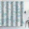 1Pc Contemporary Starfish Shower Curtain - Waterproof, 12 Hooks, Machine Washable, Modern Bath Accessory