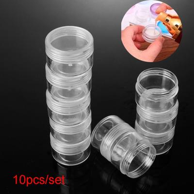 Portable Transparent Pot Packaging Can Storage Boxes Sample Canisters Makeup Container Cosmetic Jar