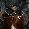 Gold Baroque Crown Star Tiara Headdress Fashion Glory Headband  Character Dress Up