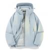 Men Women Waterproof Windproof Outdoor Shell Jacket With Removable Down Insulated Liner 3-in-1 Hooded 2-Piece Set Hiking