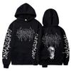 Ghostemane Mikina s potiskem na obou stranách Pánská Móda Hip Hop Metal Rock Mikiny Gotické Oversize Mikina Tepláková souprava Streetwear