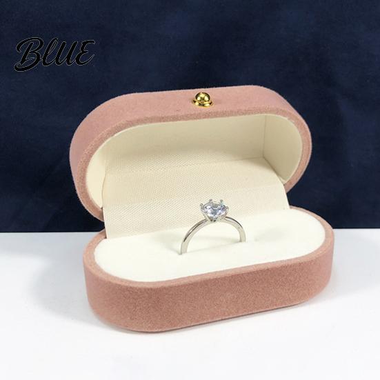 Desktop Jewelry Organizer Metal Gift Anti-Scratch Lining Velvet Box Case Pearl with Golden Box