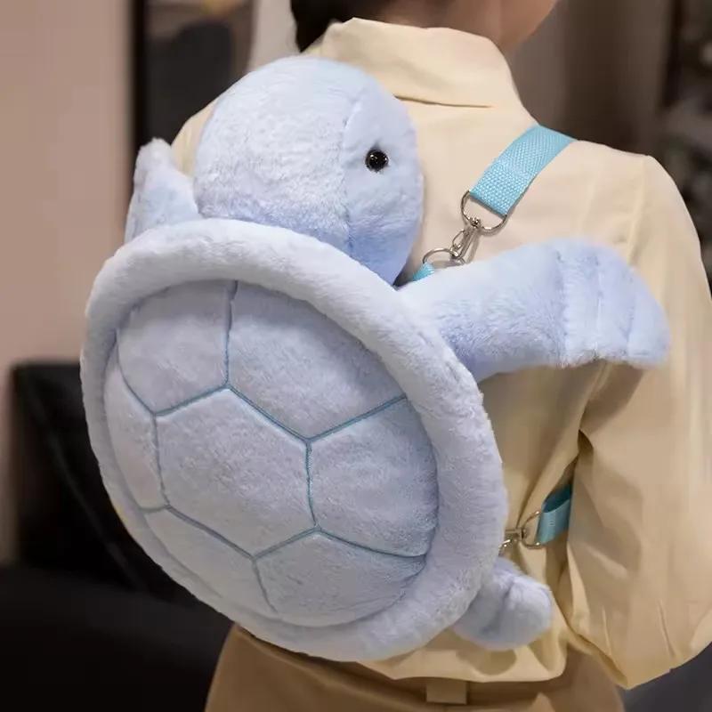 40cm Kawaii Schildpad Rugzak Pluche Speelgoed Gevuld Zacht Dier Schildpad Kussen Kussen Huis Decoratie Verjaardagscadeaus Terug naar School Anime