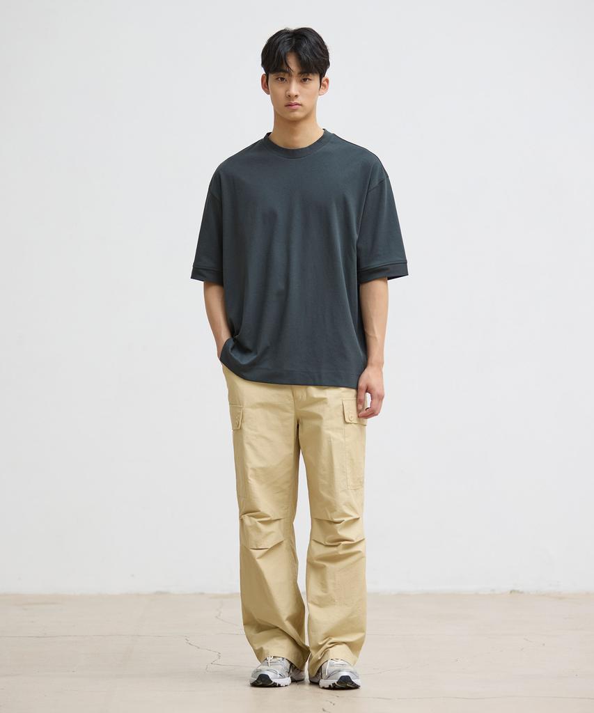 STCO Solid Short Sleeve Sweatshirt_Green (Oversized)_Stsvb57Ose