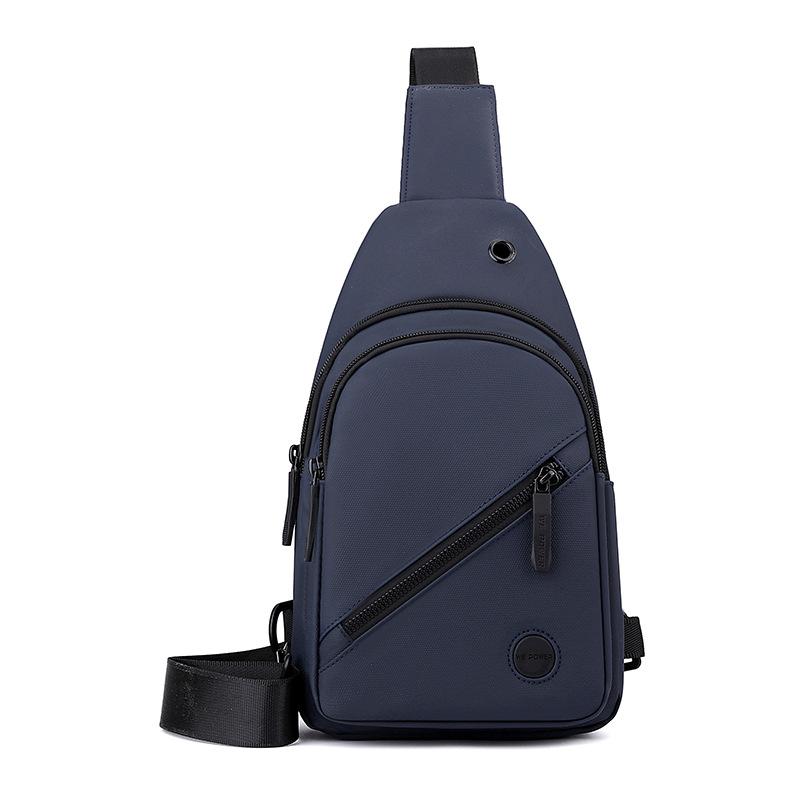 Men High Quality Large Capacity Nylon Chest Bag Outdoor Hiking Travel Crossbody Bag Waterproof Shoulder Sling Backpack