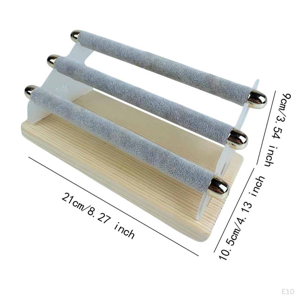 Finger Ring Display Stand Jewelry Holder Rack 3 Layer Risers Storage Tower Organizer Shelf for