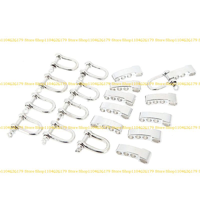 A1A2 4Pcs Umbrella Cord Buckle Adjustable D Shape Buckle D Shape Buckle for Outdoor Umbrella Cord Bracelet Paracord Camping