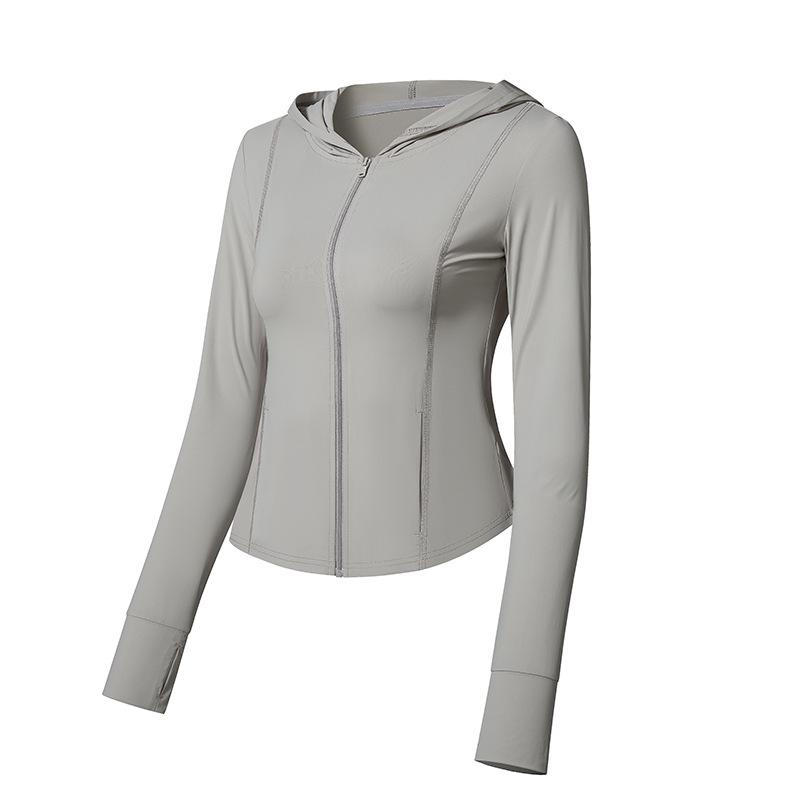 

Женская спортивная куртка облегающего кроя с защитой от УФ-лучей и охлаждающим эффектом L