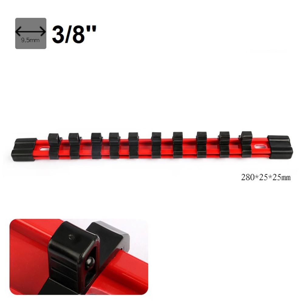 Socket Wrench Holder Adjustable Storage Sleeve Rail Rack Storage Use