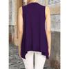 Women Elegant Solid Color Lightweight Sleeveless Open Front Long Duster Vest