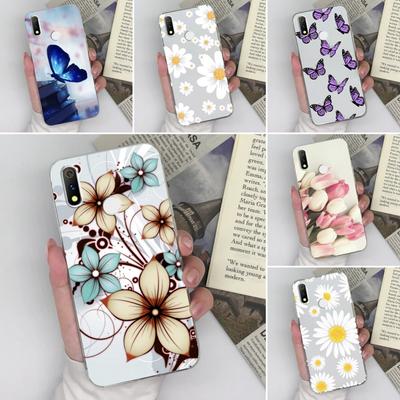 Für Oppo Realme X X2 X7 V3 V5 3 5 5i 6 6i 7 8 9 Pro Luxus Blumen Print Klare Hülle Weiche Schlanke Silikon Stoßfeste Schutz Rückseite Hüllen Für Oppo Capa