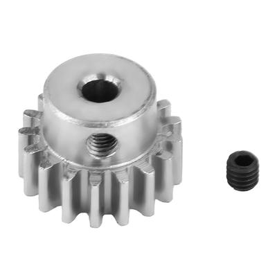 Stahlmetall-Motorritzel 17T 0,8 Modul für HIMOTO E10MTL/E10MT/E10BP 1/10 RC Auto (Silber)