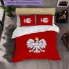 Poland 3 Piece Bedding Set Soft Duvet Cover Set with Pillowcases Printed Bedroom Decor Set for Home