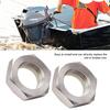 2 PCS Stainless Steel Self Locking Nut, 90185-22043 Replacement Self Locking Nut, High Hardness Self Locking Nut for Outboard Mo