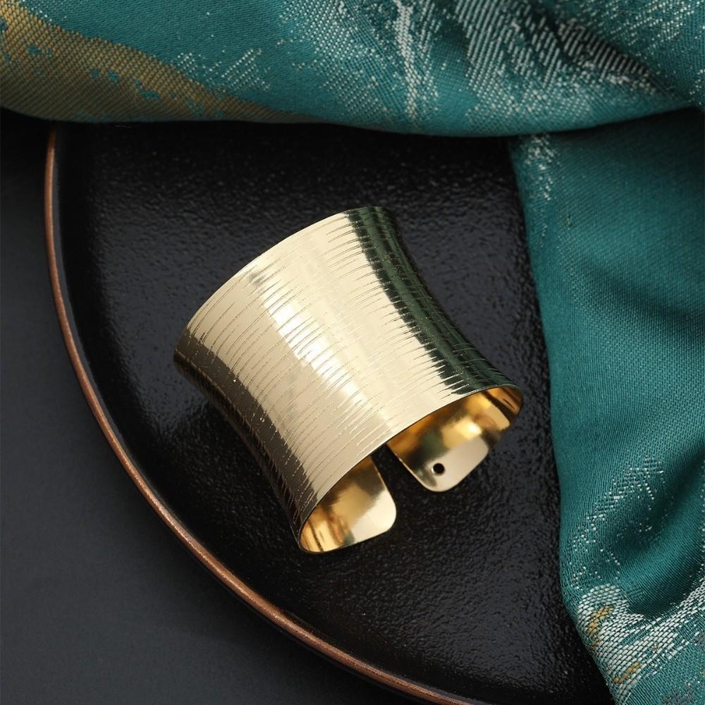 6PCS Modern Western-style Napkin Buckle Metal Napkin Loops  Tabletop Decoration