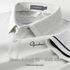 Shanshan Men's Silk & Linen Blend Ice Polo Shirt