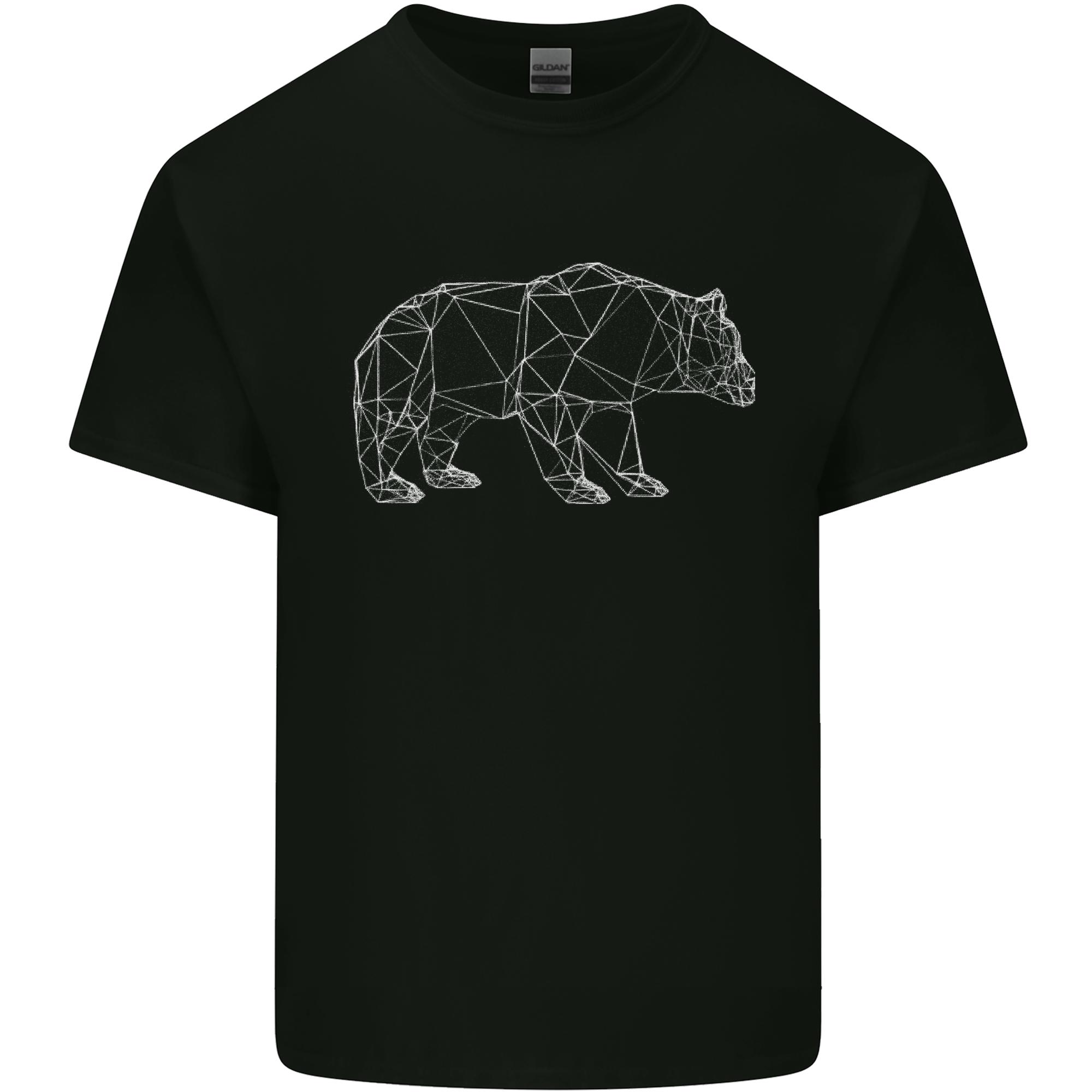 Polygon Grizzly Bear Unisexs Light Cotton TShirt S