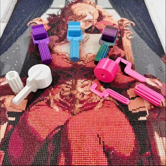 Narzędzie Rolkowe do Malowania Cyrkoniami Odłączany Wałek do Sztuki Cyrkoniami do Gładkiego Dociskania Niezbędne Narzędzie do Rękodzieła DIY do Haftu Cyrkoniami