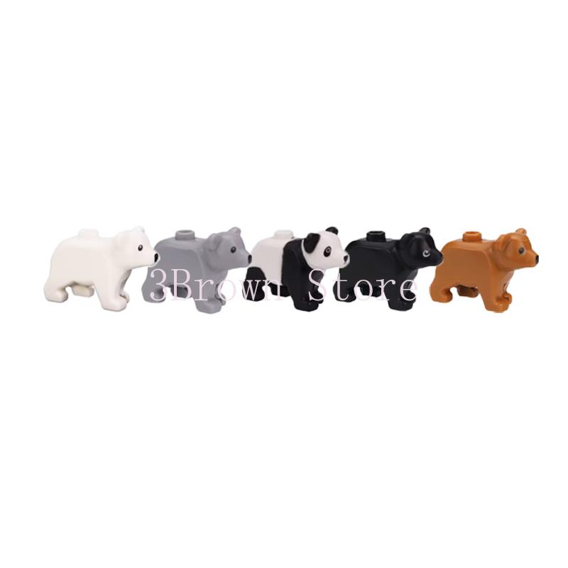 Afrikanische Wildtiere Bausteine Set Löwe Elefant Kamel Hirsch Wolf Giraffe Spielzeugmodell für Kinder Kreatives Kindergeschenk Stein S041