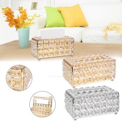 Bedroom Office El Cafe Coffee Napkin Dispenser European-style Bar Napkin Box Crystal Cube Square Tissue Box