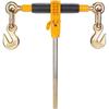Ratchet Chain Binder 2PCS, 3/8"-1/2" Heavy Duty Load Binders, with G80 Chains 12000 lbs Secure Load Limit, Labor-saving Anti-skid Handle, Tie Down