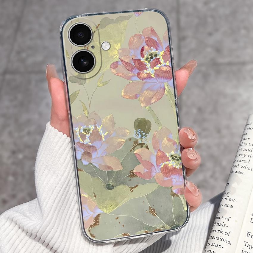 For iPhone 17 Air 16 15 14 13 Pro Max Plus 16e Luxury Clear Phone Case Cute Couple Piggy Pattern Soft Silicone Anti Slip Shell For iPhone Bumper Cover