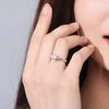 0.5-10ct Round Cut Moissanite Wedding Ring Gra Certified Classic 6 Claw  Copper18k Gold Plated Engagement Bands Fine Jewelry