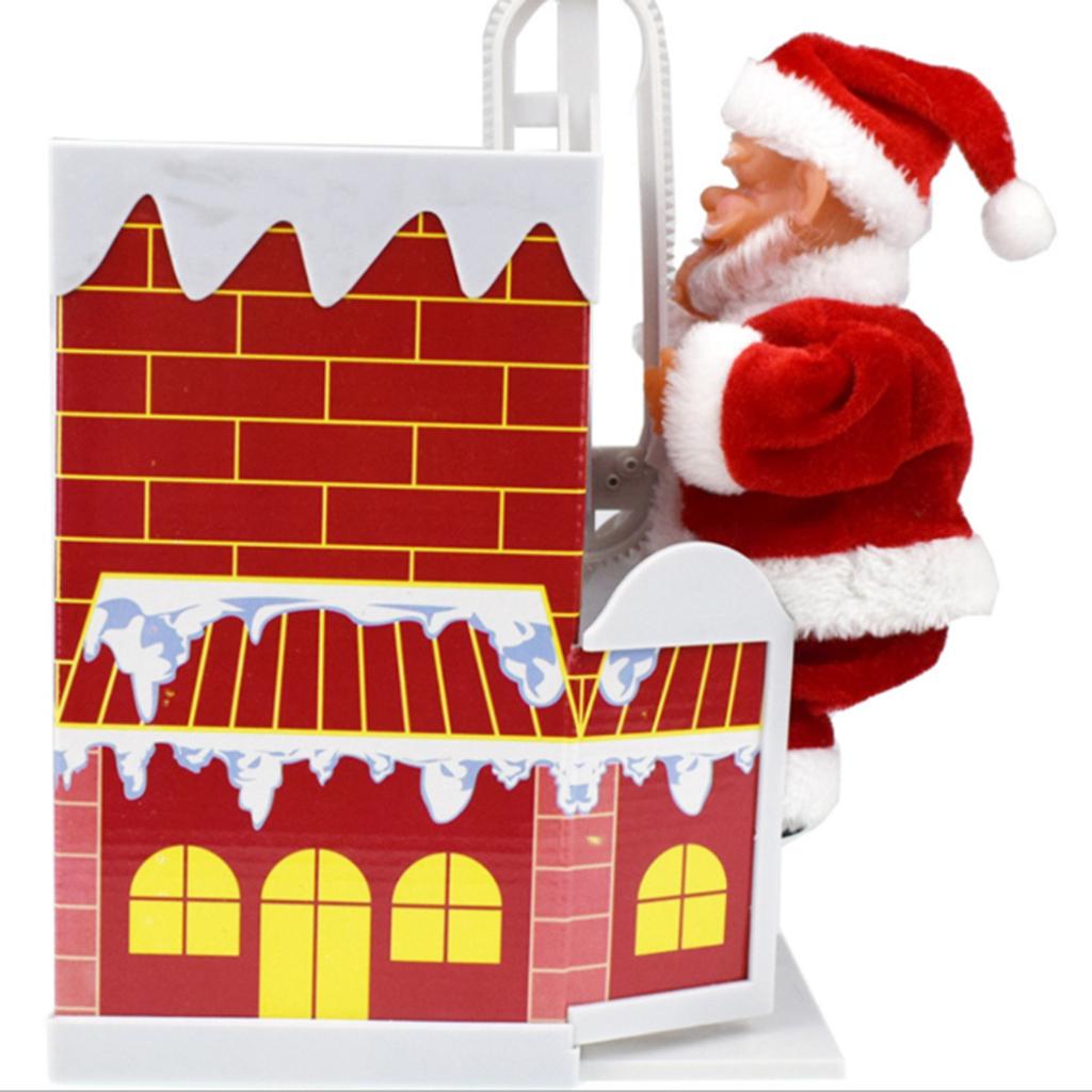 Riding Deer Xmas Musical Ornament Desktop Decor Electric Xmas Doll for Kids Party Home Living Room