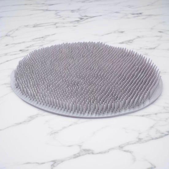 Foot Scrubber Mat with Anti-Slip Suction Cups, Ultra Soft Silicone Bristles Bath Brush, Wall Mounted Bath Foot Cleaner for Deep Cleaning And Massage