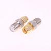 2Pcs/Group Sma Male Turn F Female Copper Rf Conversion Head Smaj/Fk Sma Internal Thread Inner Needle Turn F External Thread Inn