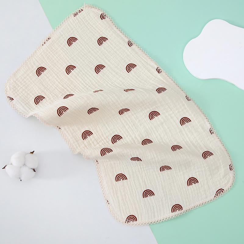 4-Layer Cotton Gauze Baby Towel - Soft, Class A, Small Square for Children and Kindergarten Use