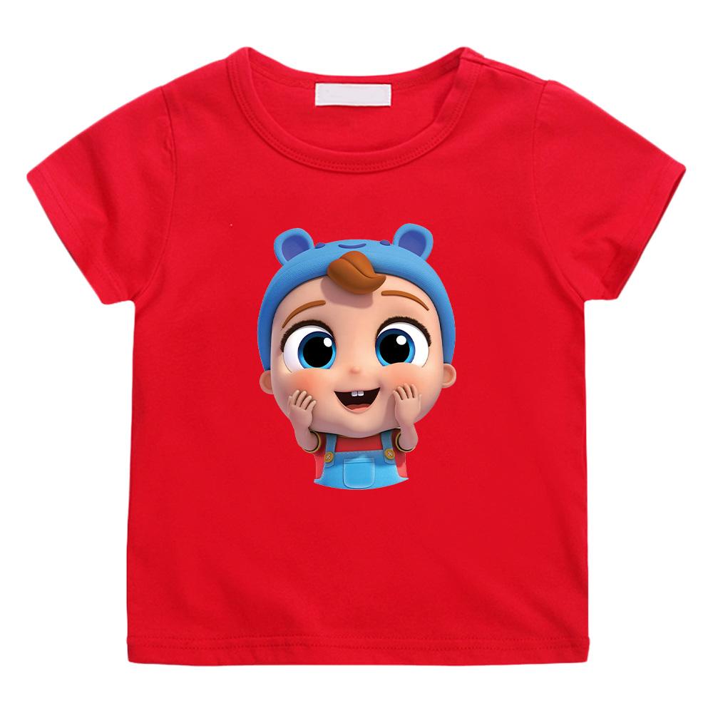 Koszulka Mały Aniołek Urocze Koszulki dla Dziewczynek Dziecięce Bawełniane Topy Piosenki z Rymowankami Bajkowy T-shirt Letnie Koszulki z Krótkim Rękawem