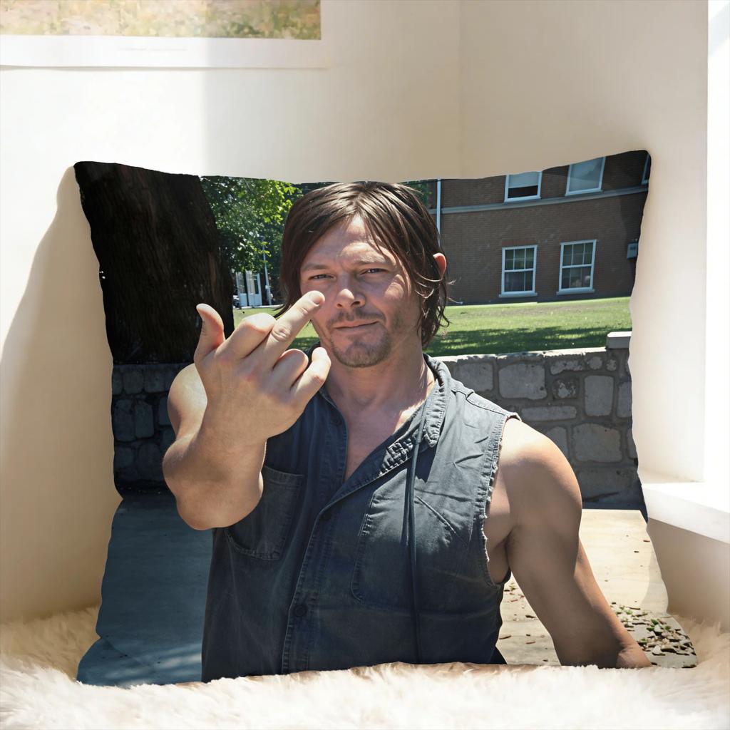 D-Daryl D-Dixon Jesus Pillowcases Vintage Pillow Case For Living Room Sofa Graphic Pillow Cover