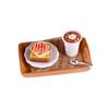 2set Pretend Play Toys 1/6 Scale Miniature Dollhouse Sumilation Mini Milk Tea Cake With Plate For Kid