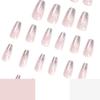 Nail art piece Silver glitter white snowflake wearing nail piece Nail piece finished product press on nail