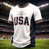 Boys and Girls Loose Fit Casual Soccer Print T-Shirt for Everyday Wear