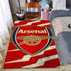 Red and White Arsenal Logo Carpet with Cannon Symbol for Home Decor Suitable for Use As an Anti-slip for Living Room Bedroom Sofas
