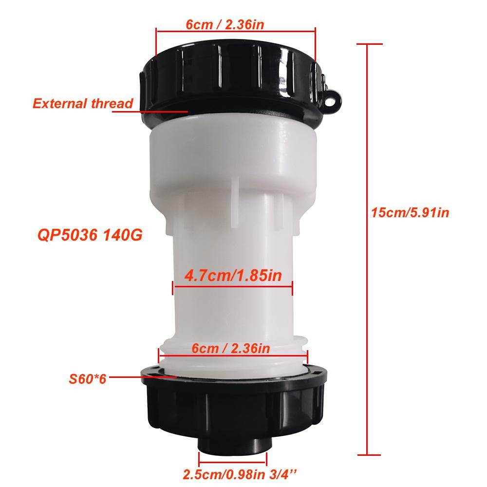 1 Set 3Pcs IBC S60 * 6 Extension Tube Adapter Kit Internal and external thread adapter Water tank accessory joint