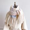 Faux Cashmere Winter Warm Women Scarf Multicolor Soft Blanket Wrap Shawls Foulard Pashmina Neckerchief Tassel Bufanda
