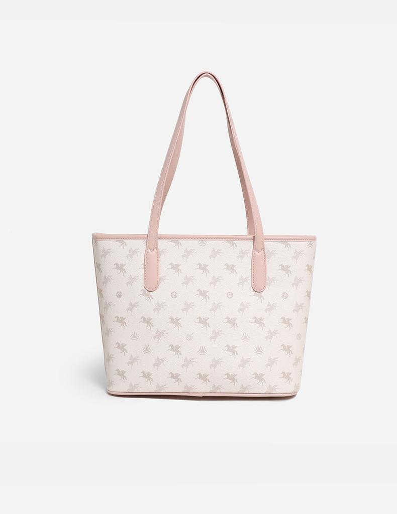 2025 Genți de mână noi mari pentru femei Design de marcă Geantă de umăr Geantă tote clasică cu model în carouri cu ornament ursuleț Genți de cumpărături excelente din PVC