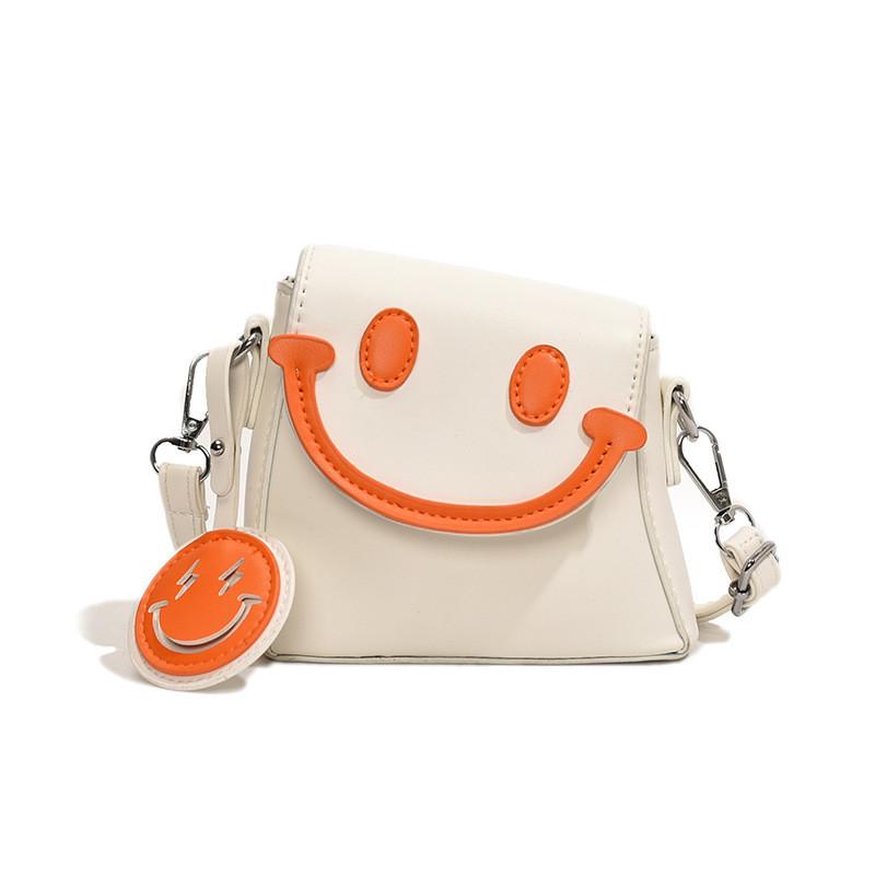 Fashionable Cute And Princess Shoulder Bag Trendy Smiley Face Design Kids For