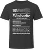 Windsorite Funny Windsor Pride Ingredients Label Sarcastic Novelty T Shirt