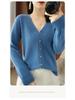 New Spring/Summer V-Neck Loose Plus Size Thin Knit Long Sleeve Cardigan Sweater Set