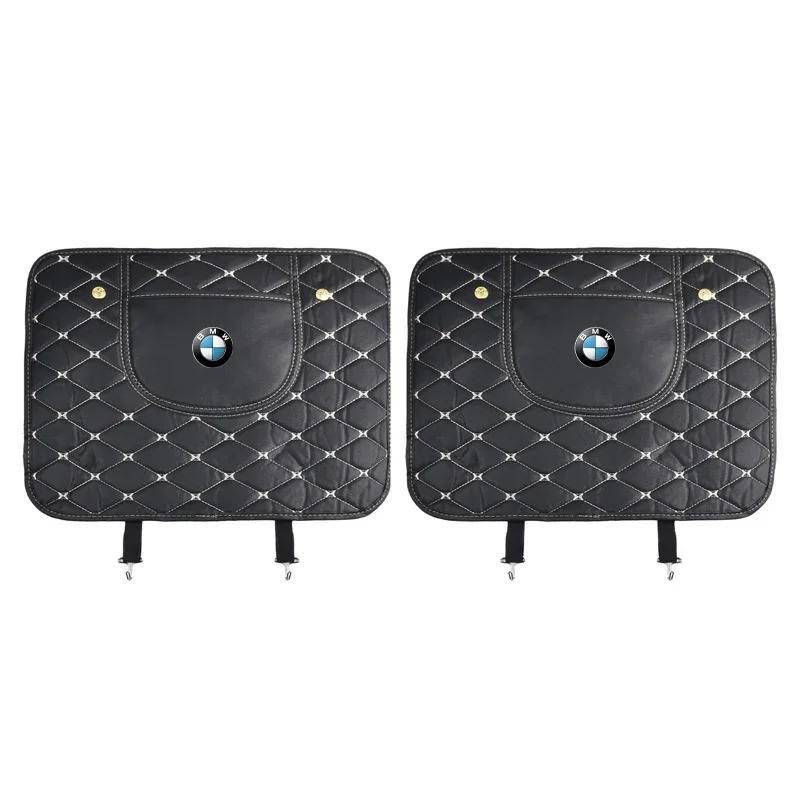 Car Anti-kick Pad Interior Pu Leather Auto Seat Back Protector Pads Anti Scratch For BMW M M3 M5 320 325 E28 E30 E34 E36 E39 E46