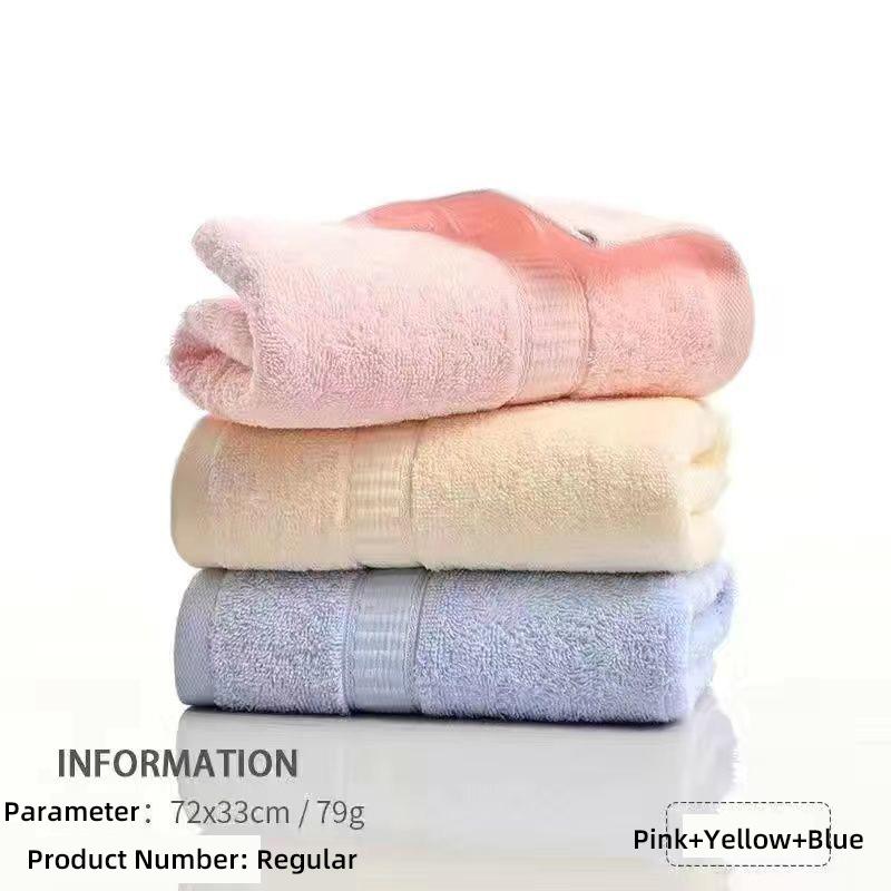 Pure Cotton Towel, Soft and Thick for Washing Face, Absorbs Water, and Wipes Face. Adult Men and Women Can Take a Shower Without Shedding Hair