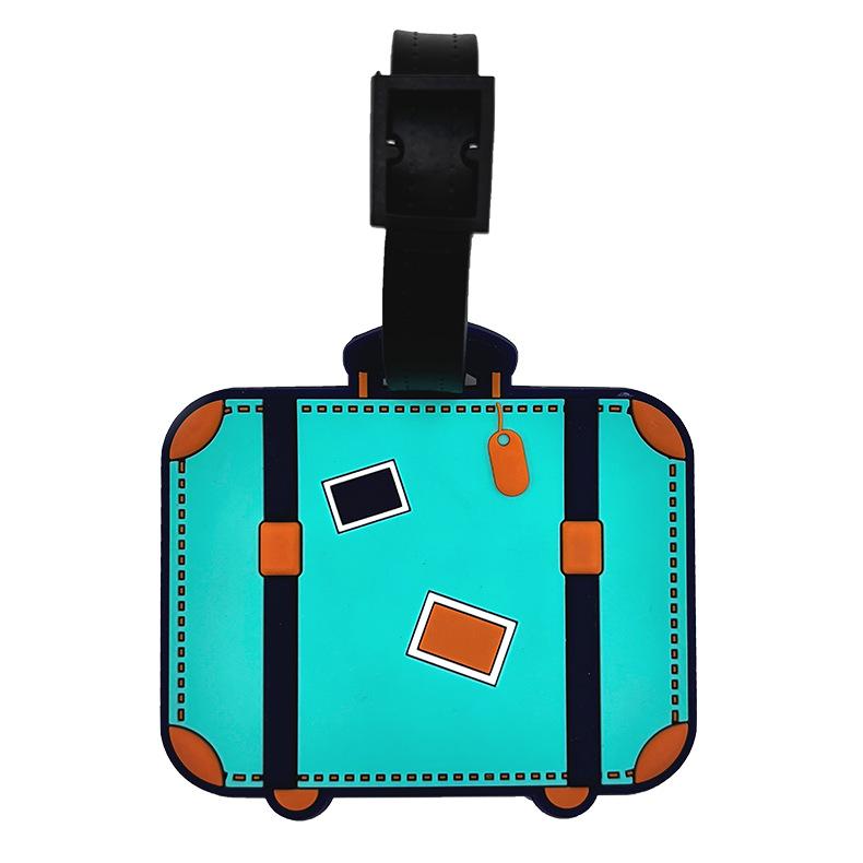 Новые креативные ПВХ бирки для багажа Бирка для чемодана Мультяшные милые бирки для багажа Бирки для сдаваемого багажа Бирка против потери Аксессуары для отпуска и путешествий