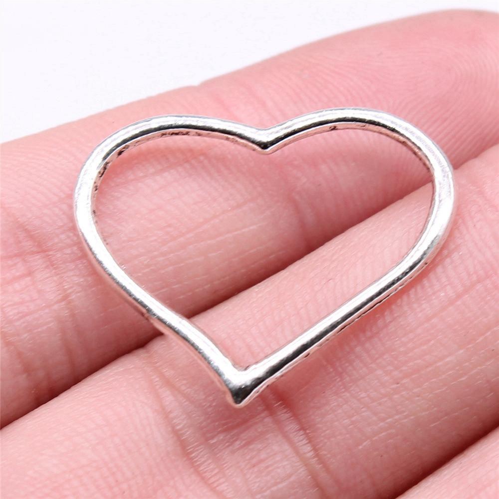 Heart Connectors Love Symbol Antique Bronze Zinc Alloy Jewelry Making DIY Jewelry Making Style Pendant Connectors